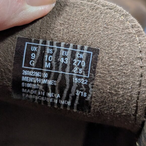 Great cond. CLARKS Bushacre 2 Men's Leather Chukka Boots Brown size 10 - Picture 13 of 13